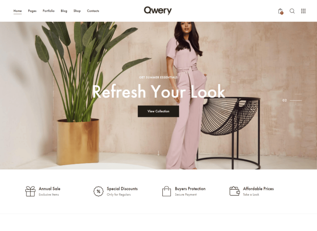 Qwery - Tema multiusos de WordPress y WooCommerce para empresas