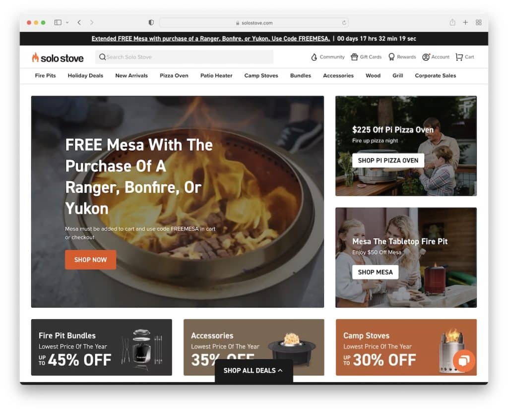 site-ul web solo stove bigcommerce