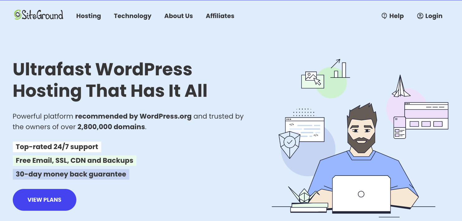 melhor hospedagem WooCommerce do SiteGround