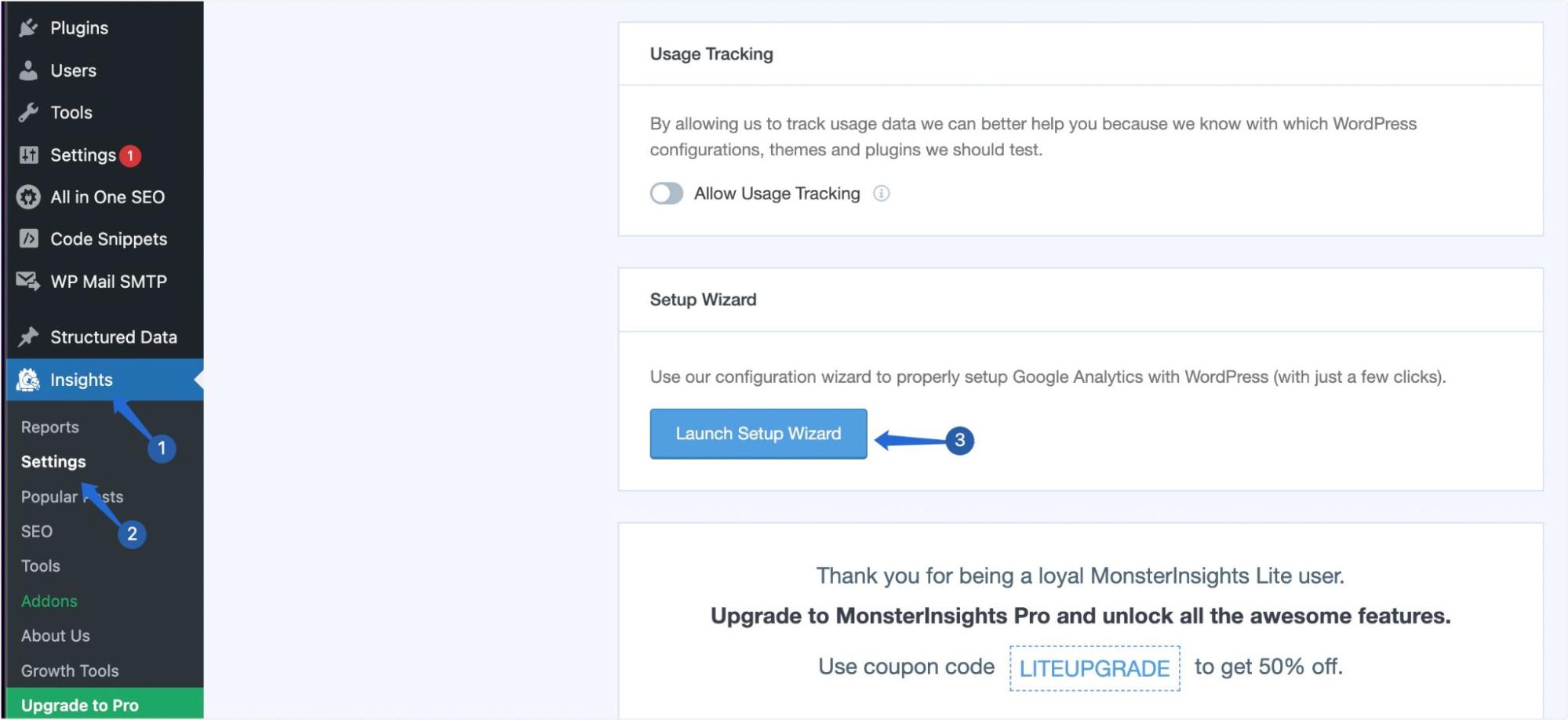 Clique no botão Launch Setup Wizard