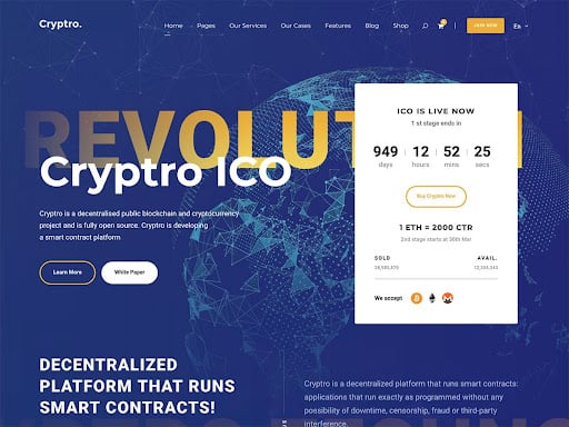 WordPress 暗号通貨テーマ