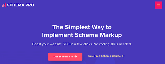 O plug-in Schema Pro WordPress