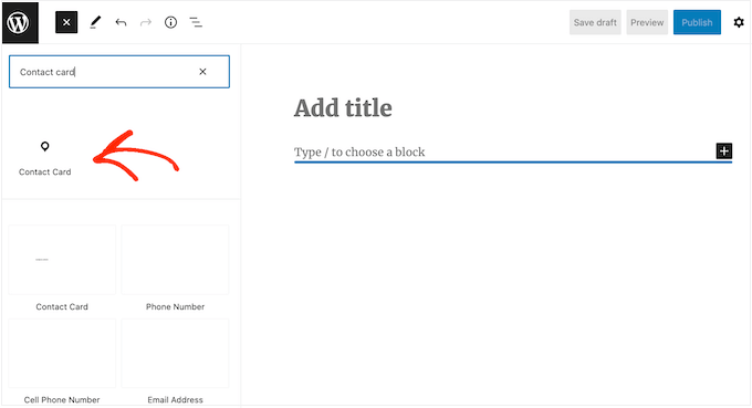 O bloco de formulário de contato do WordPress