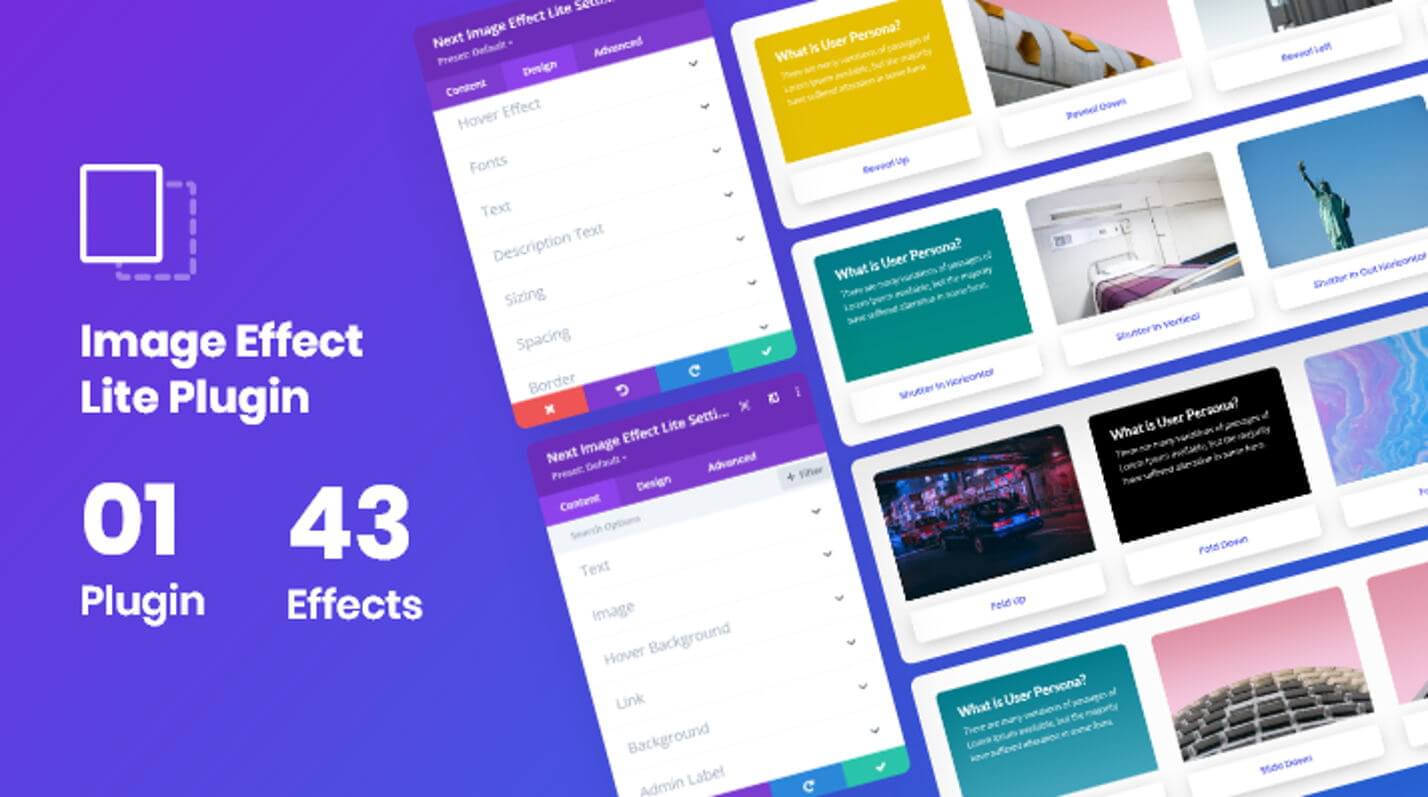 Divi 이미지 효과 Lite