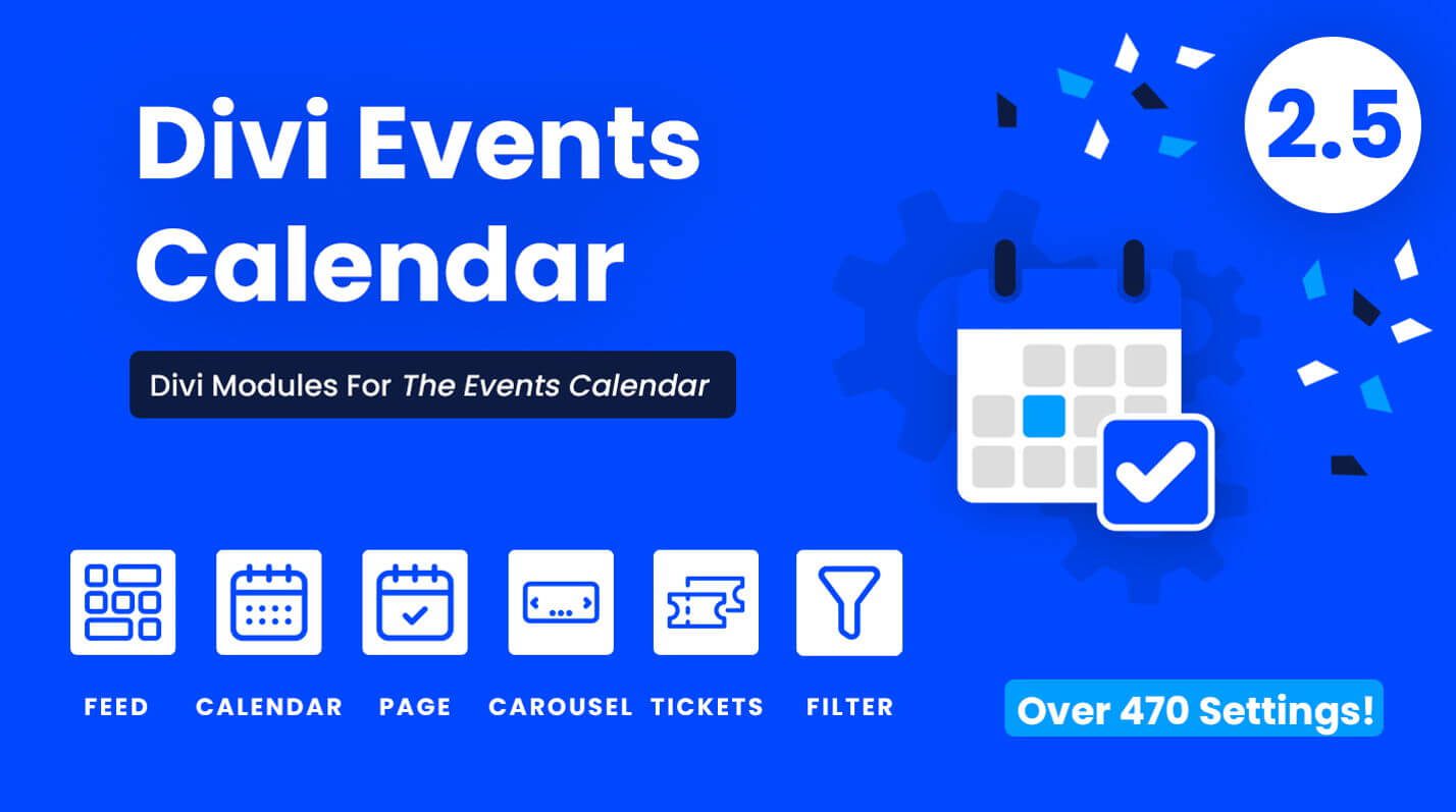 Calendario de eventos Divi