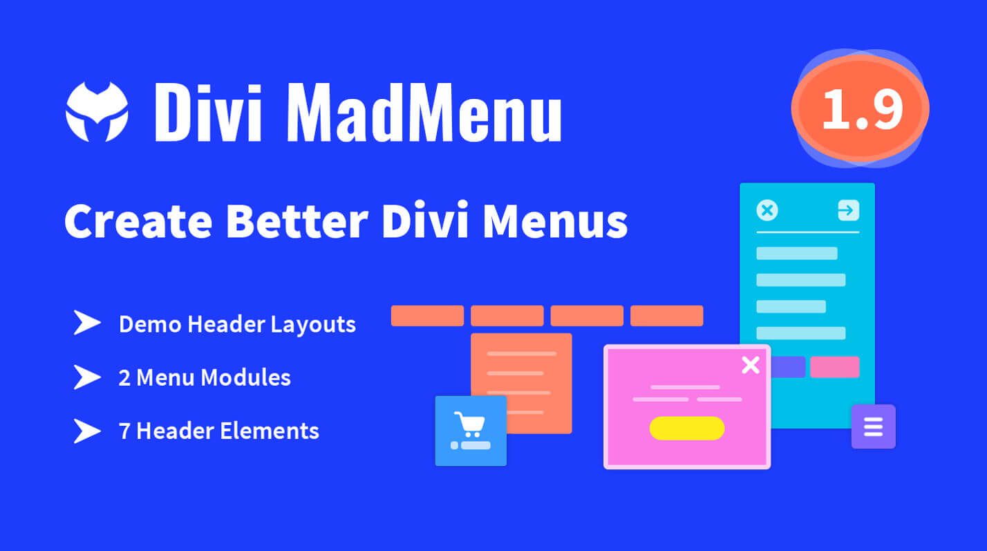 Divi MadMenu - أداة إنشاء الرأس والقائمة