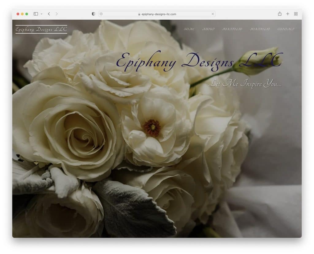 epiphany designs llc site123-Website