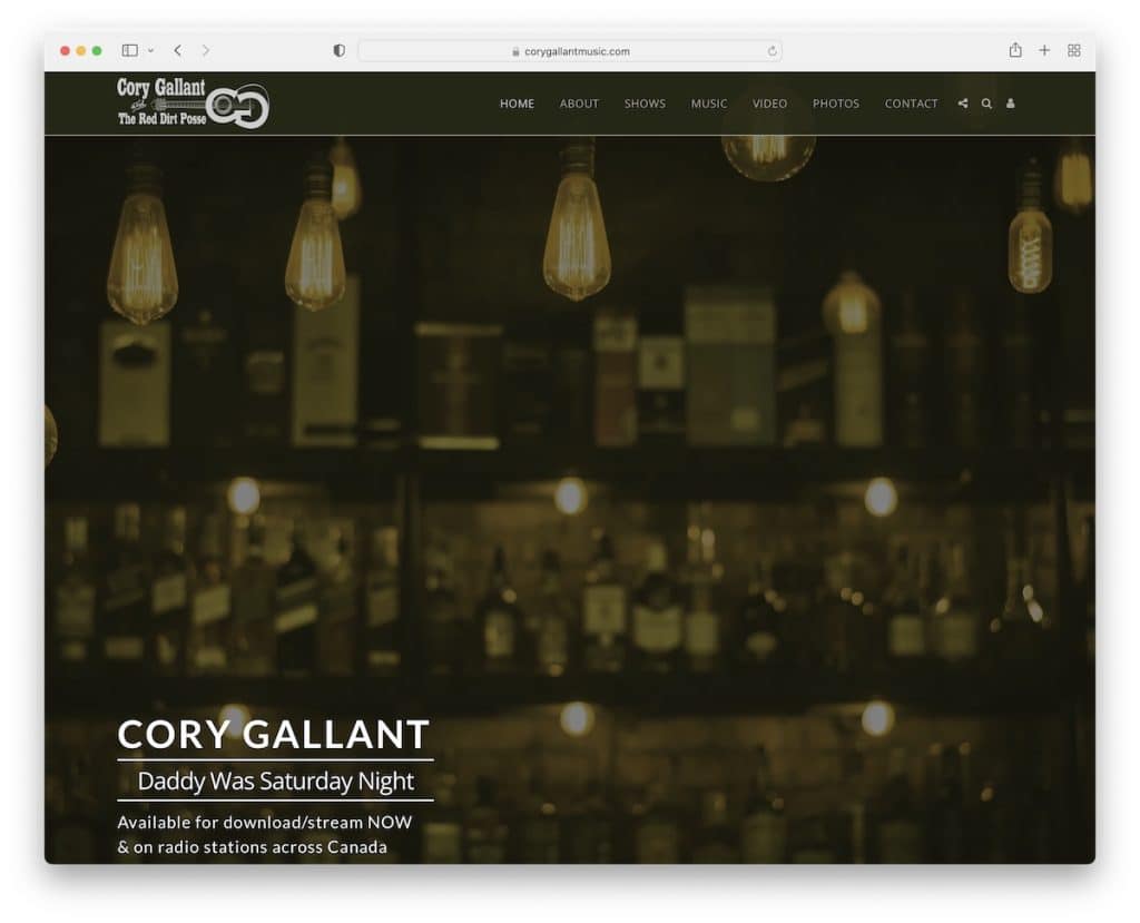 sitio web cory gallant site123