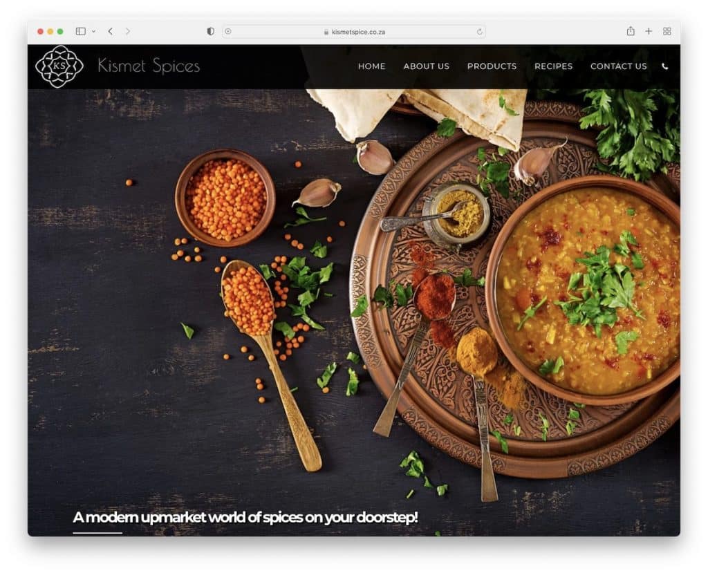 kismet เครื่องเทศ site123 เว็บไซต์
