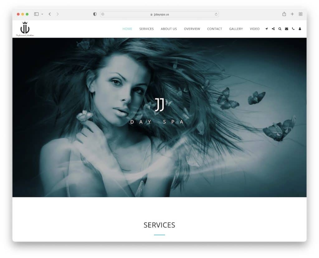 jj day spa site123-Website