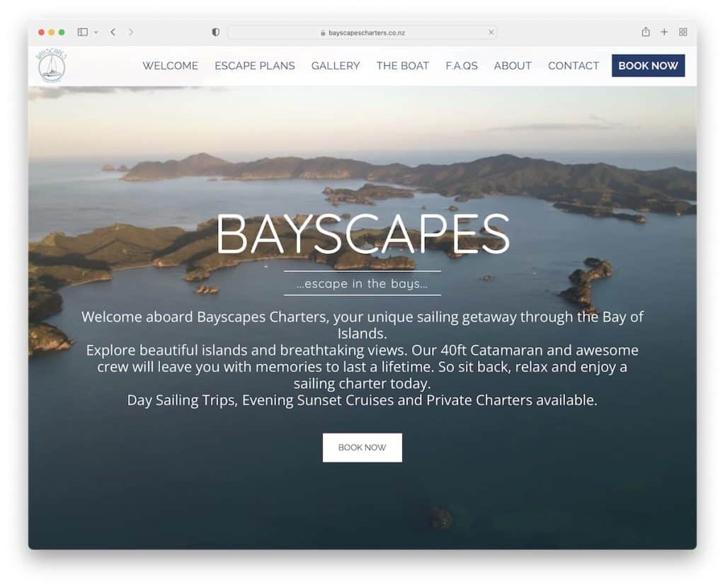byscapes site123 の Web サイト