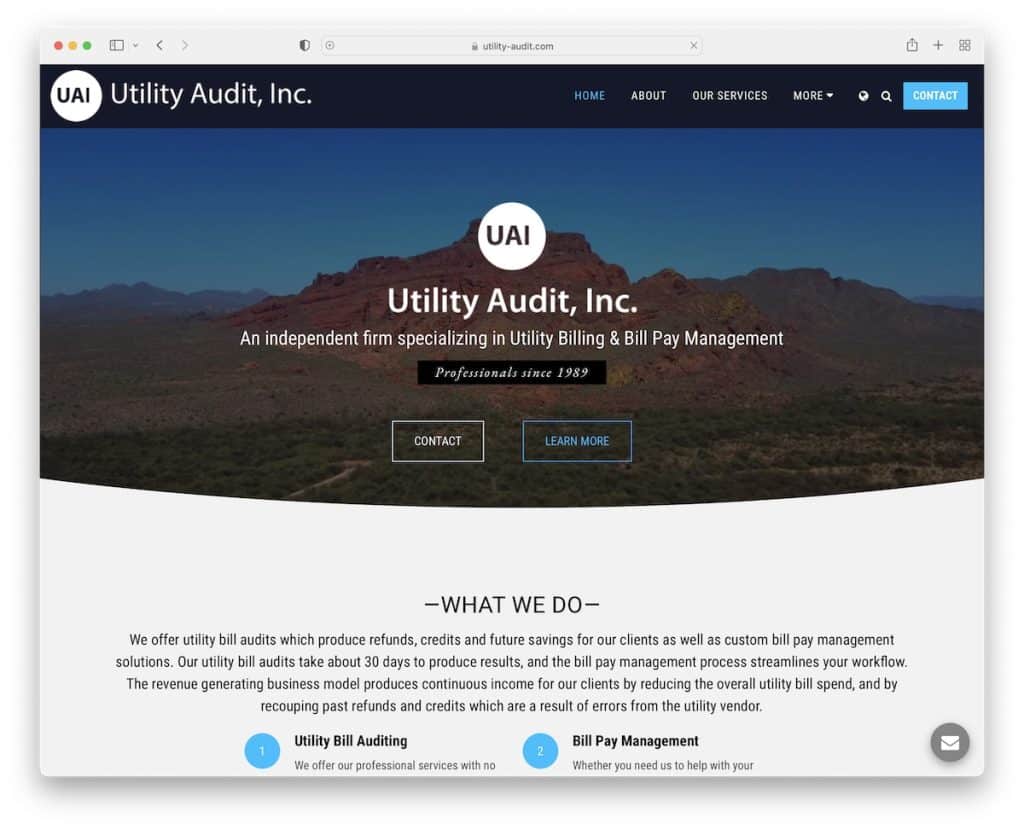 Utility-Audit-Site123-Website