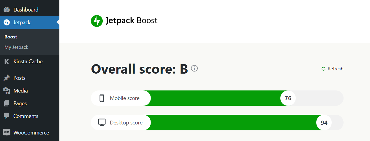 Jetpack Boost'tan hız testi