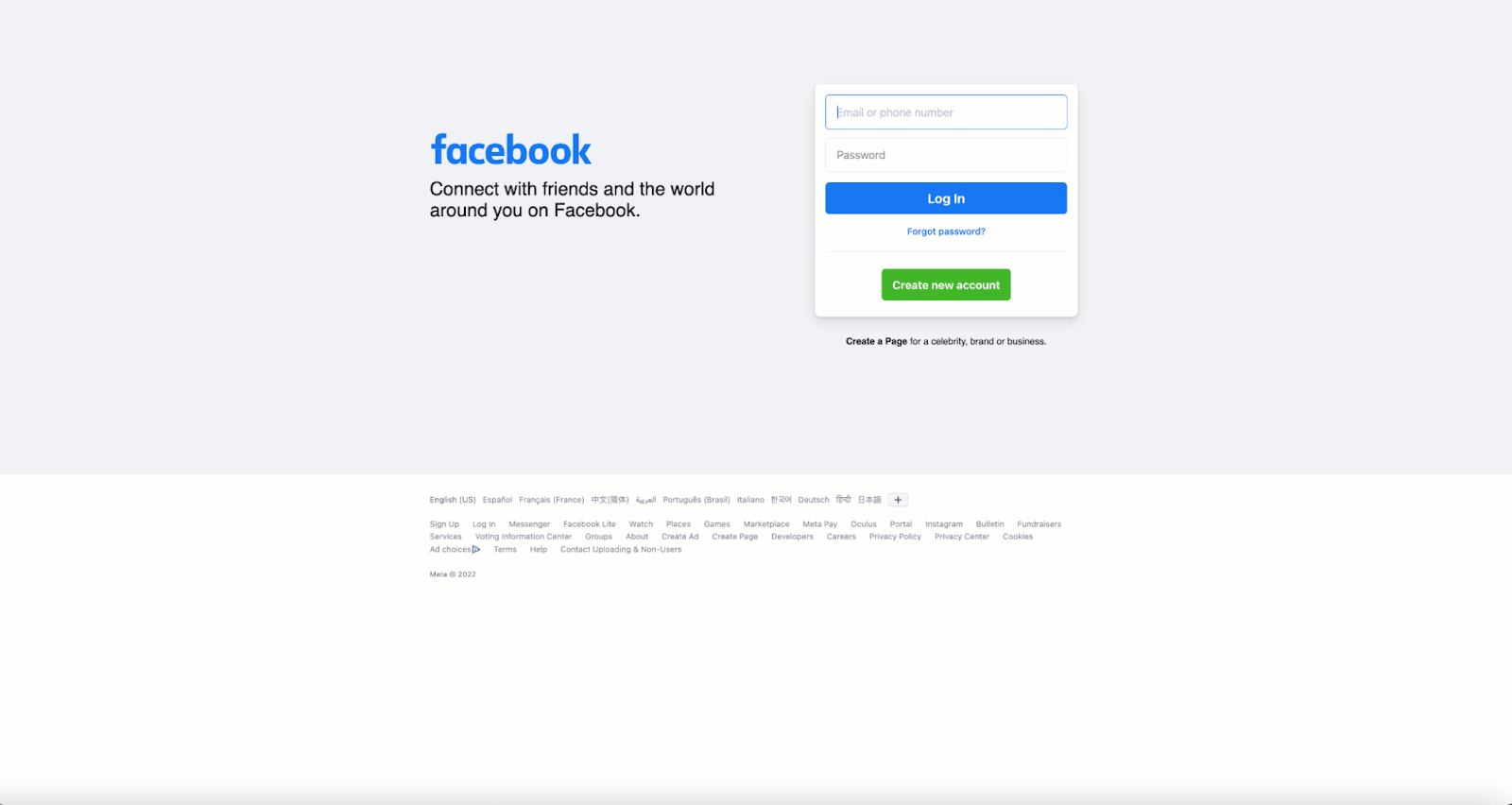 Rastreador web de visitas externas de Facebook