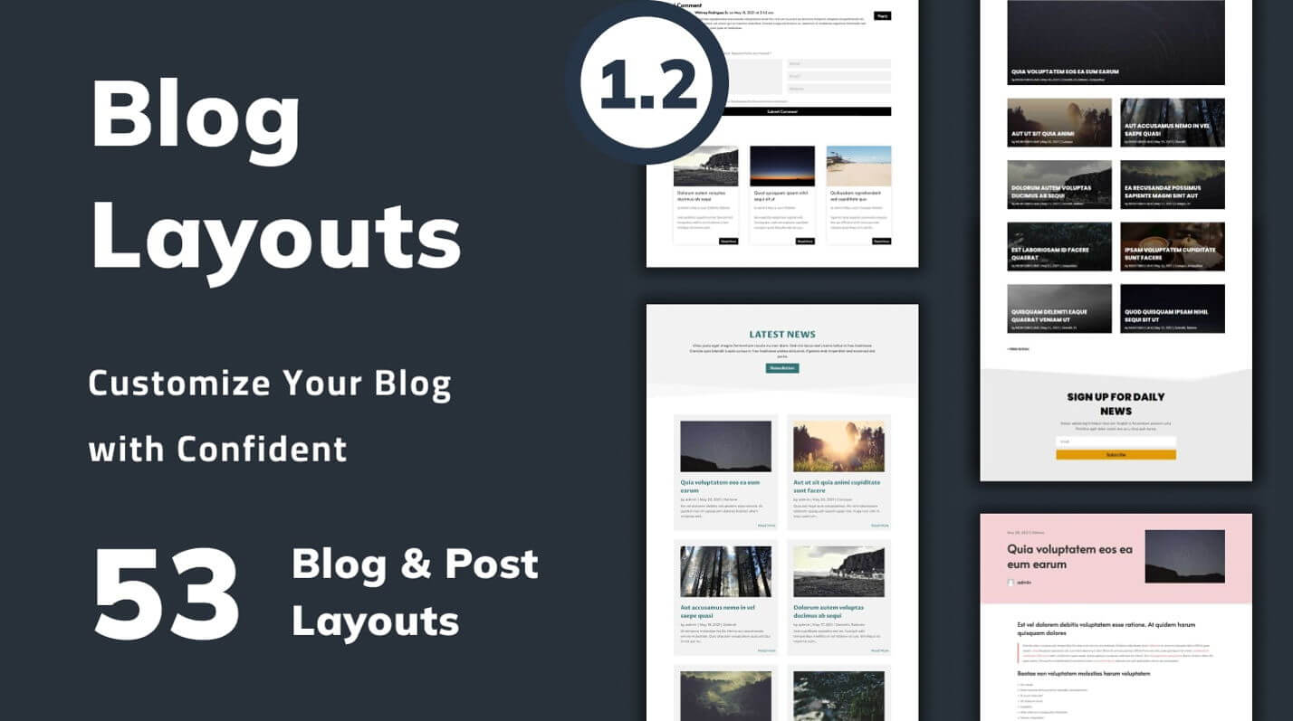 Layouts de blog