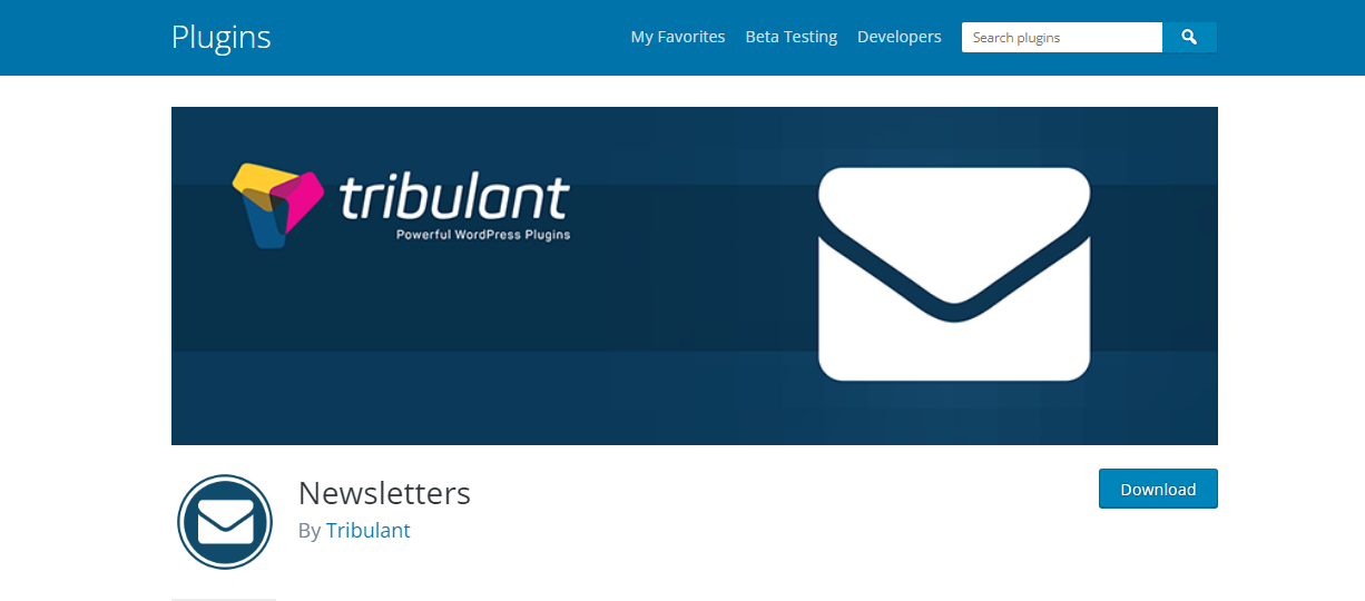 Newsletters Tribulant - ปลั๊กอินจดหมายข่าว wordpress