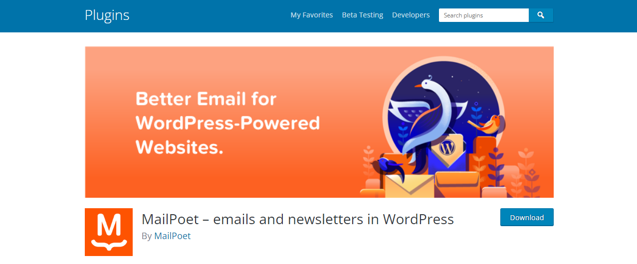MailPoet — плагины для новостной рассылки wordpress