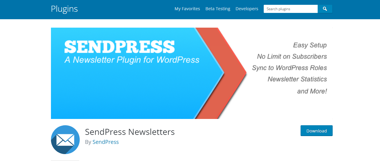 Sendpress - إضافات النشرة الإخبارية ووردبريس