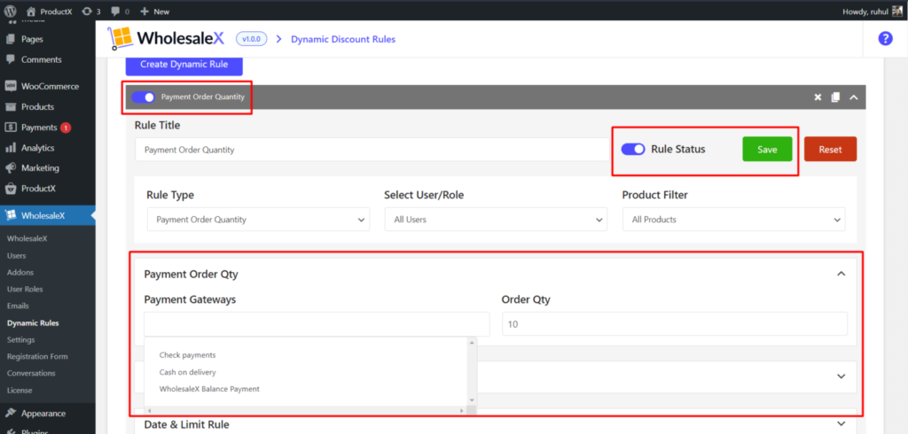 كيفية تقديم خصومات بالجملة مع WholesaleX 51 WholesaleX Payment Gateway Selection