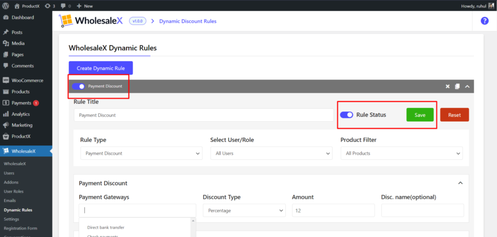 كيفية تقديم خصومات بالجملة مع WholesaleX 30 WholesaleX Applying Payment Discount