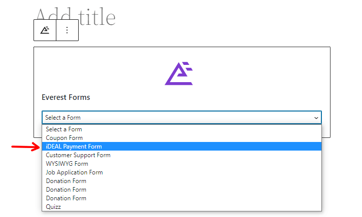 ยอมรับการชำระเงินใน WordPress โดยใช้ Everest Forms Block