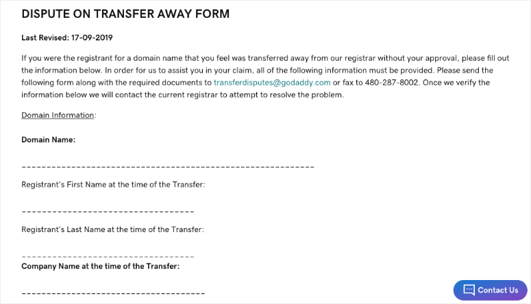 분쟁 양식 - IsItWP - 무료 WordPress Theme Detector Dispute form