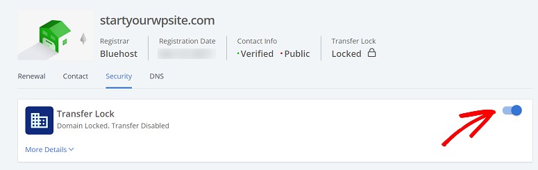이전을 위한 Bluehost 잠금 해제 도메인 - IsItWP - 무료 WordPress Theme Detector Bluehost unlock domain for transfer