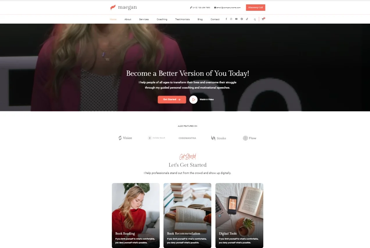 2023년 라이프 코치를 위한 최고의 WordPress 테마 5개 목록 75 coachpress