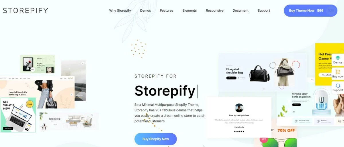 วิธีการทำการตลาด Shopify Store: แนวคิดการตลาดคริสต์มาสที่ดีที่สุด 73 storepify minimal multipurpose shopify theme