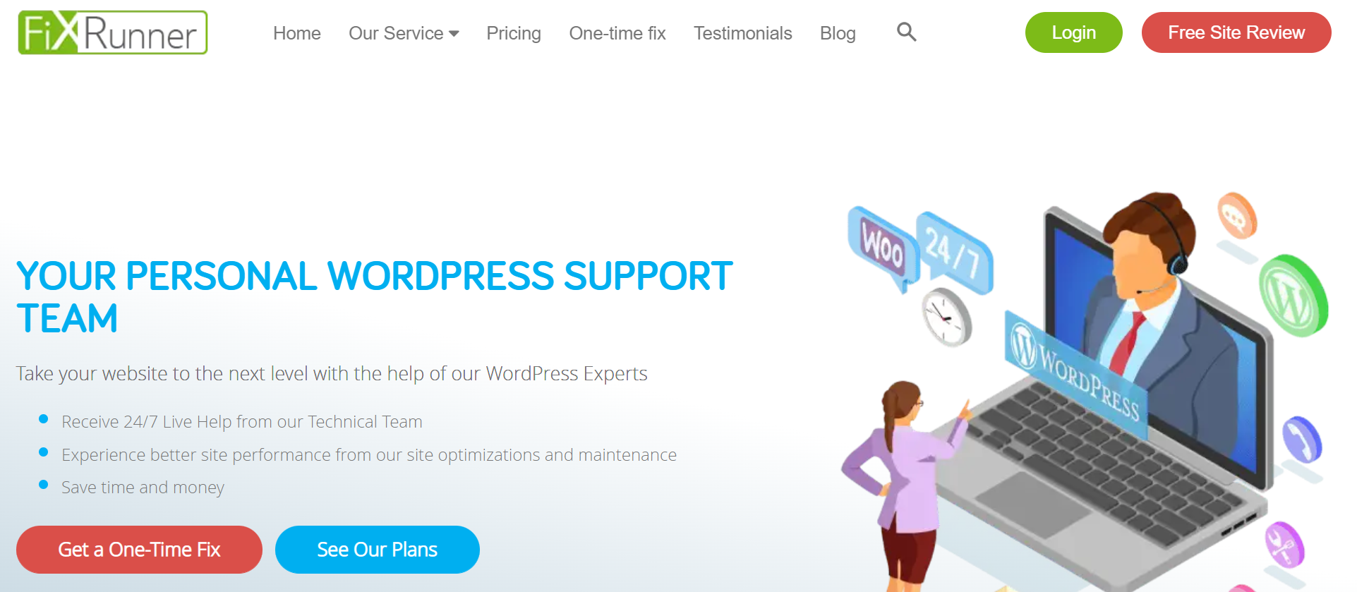servicios wordpress fixrunner