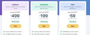 Скриншот ценообразования Rank Math