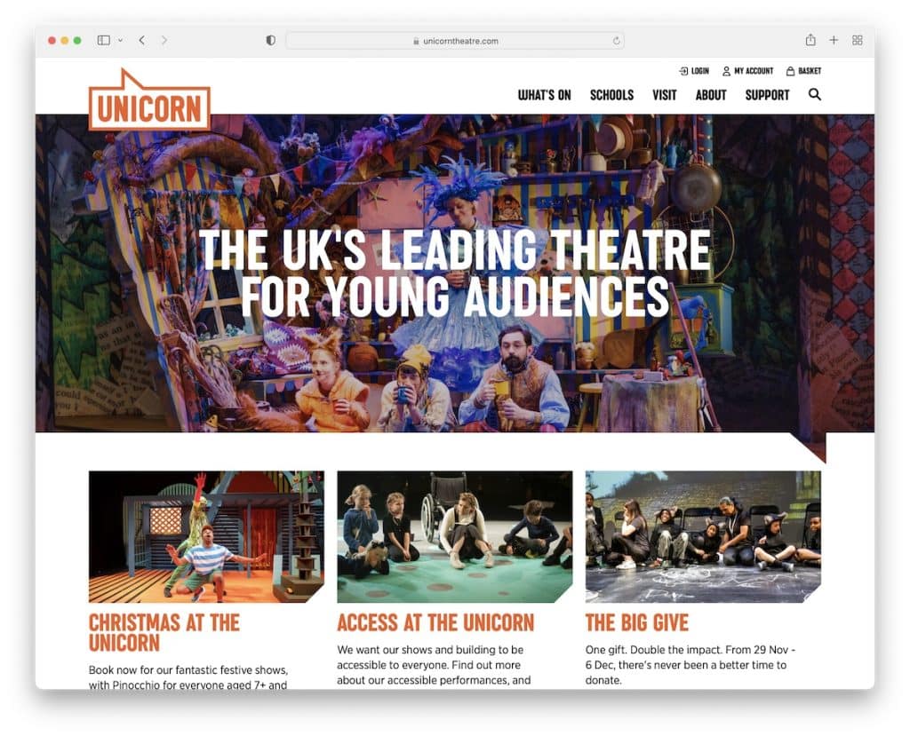 site de teatro unicórnio