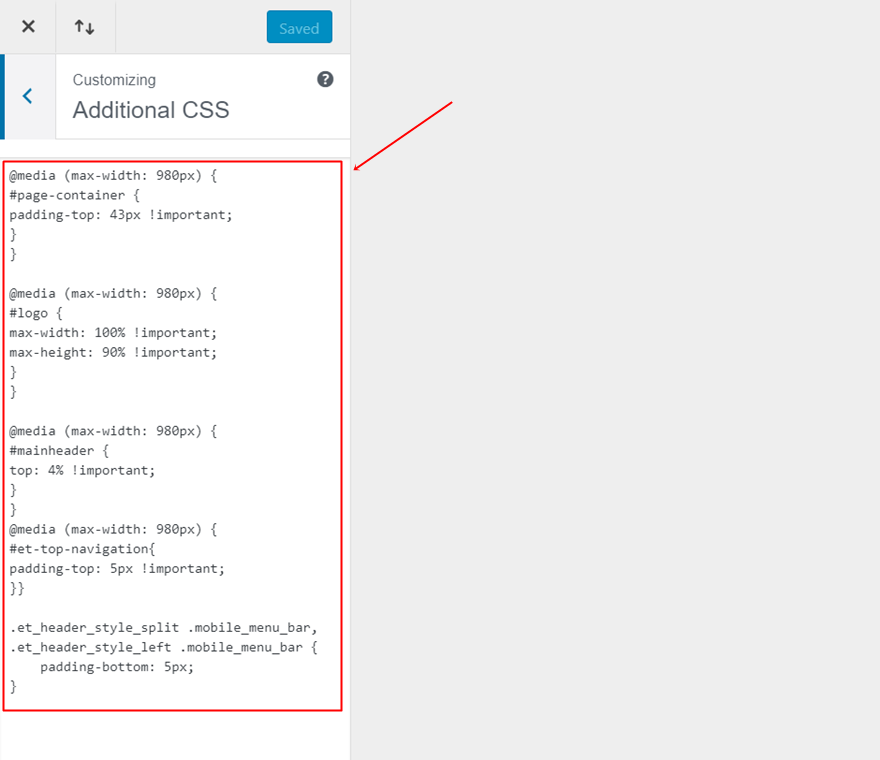 モバイルメニューバー