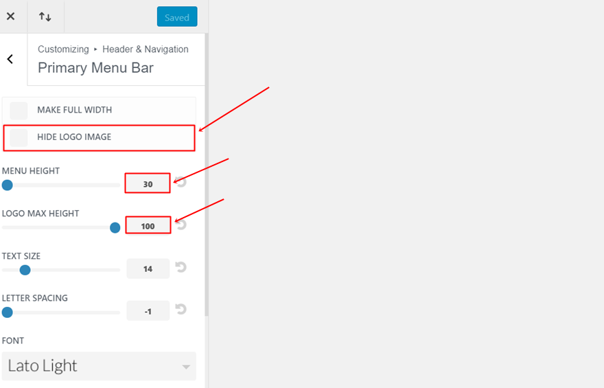 モバイルメニューバー