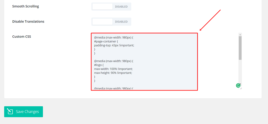 モバイルメニューバー