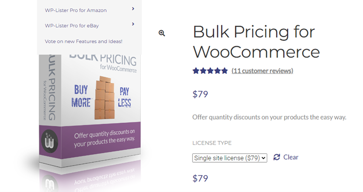WooCommerce プラグインの一括価格