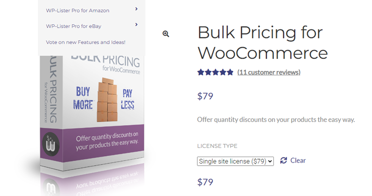 WooCommerce 플러그인 대량 가격 책정