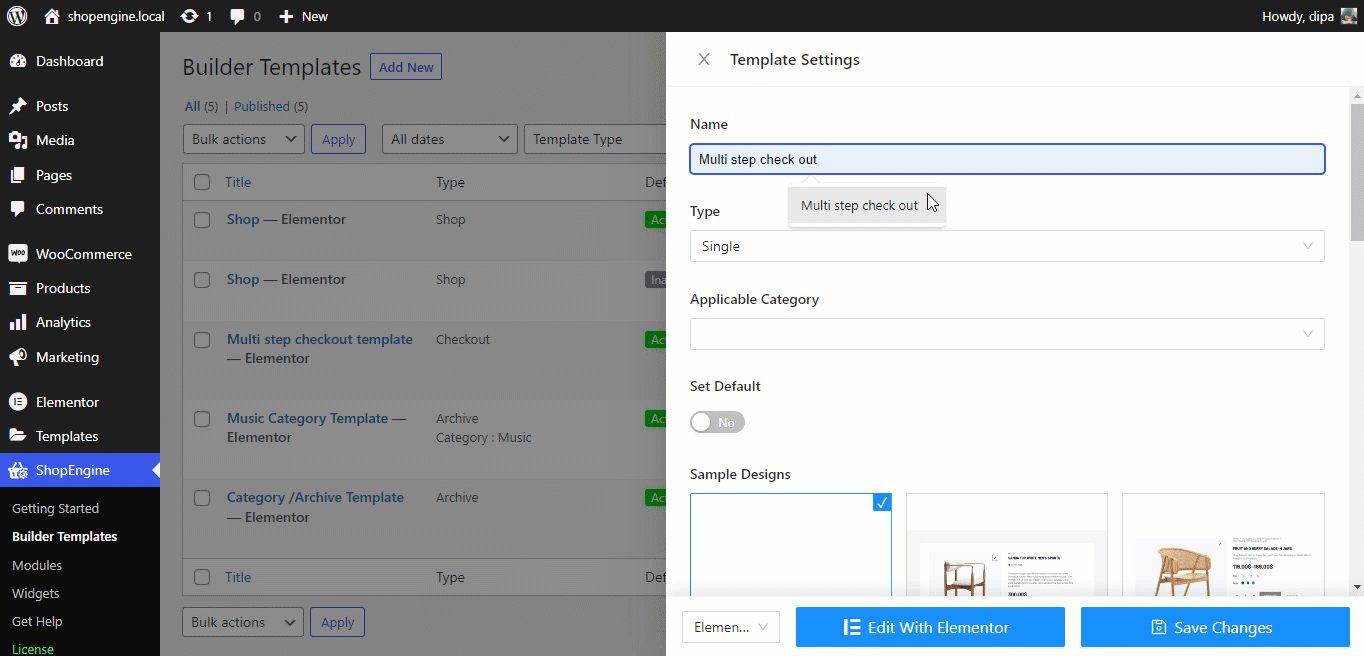 สร้างเทมเพลตการชำระเงินแบบหลายขั้นตอนของ WooCommerce