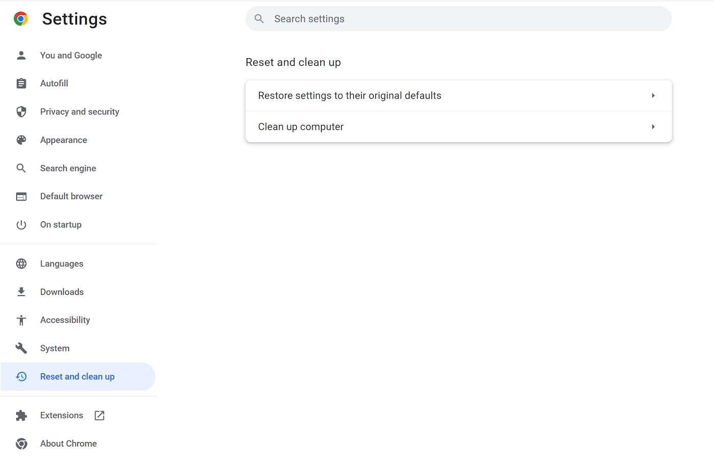 รีเซ็ตและล้างการตั้งค่าใน Windows