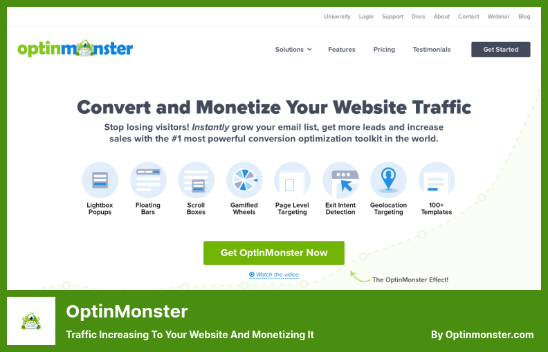 OptinMonster Eklentisi - Web Sitenize Gelen Trafik Artıyor ve Para Kazandırıyor