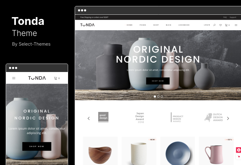 Tema Tonda - Tema WordPress pentru magazin elegant