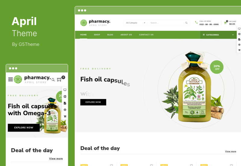 Tema aprilie - Tema WordPress Fashion WooCommerce