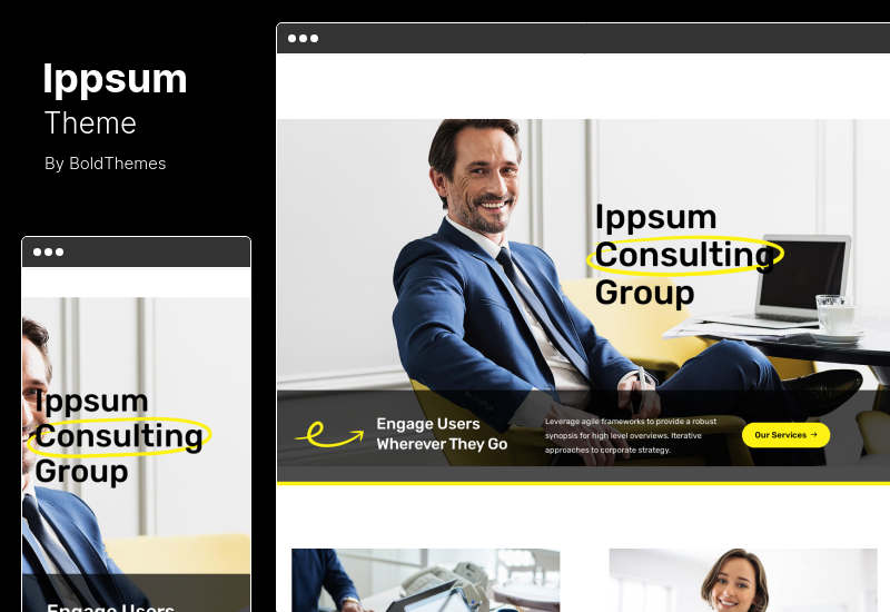 Motyw Ippsum - Motyw WordPress dla doradztwa biznesowego