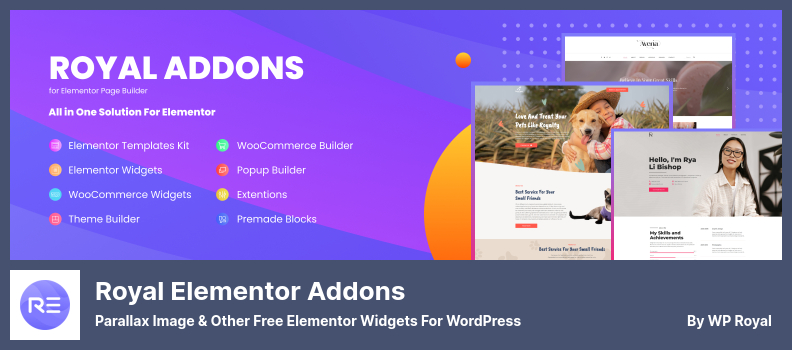 Royal Elementor Addons Plugin - WordPress 用の視差画像とその他の無料の Elementor ウィジェット