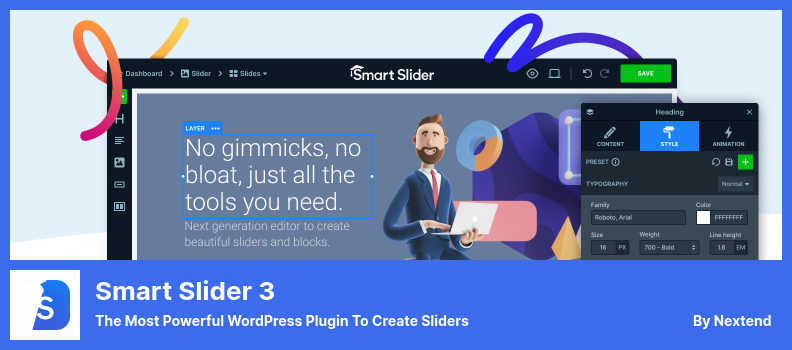 Smart Slider 3 Plugin - スライダーを作成するための最も強力な WordPress プラグイン