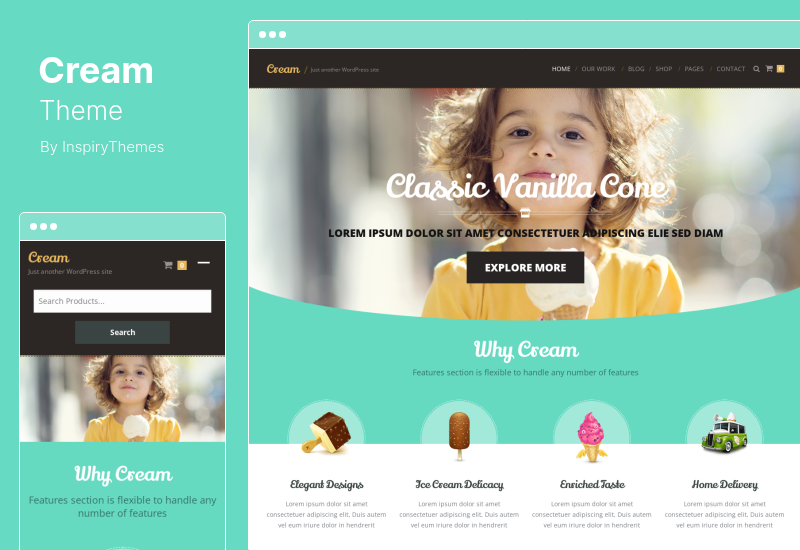 Cream テーマ - WooCommerce WordPress テーマ