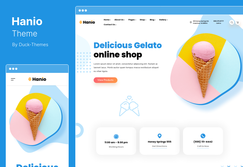 ハニオのテーマ - Honey & Sweet Store WordPress のテーマ