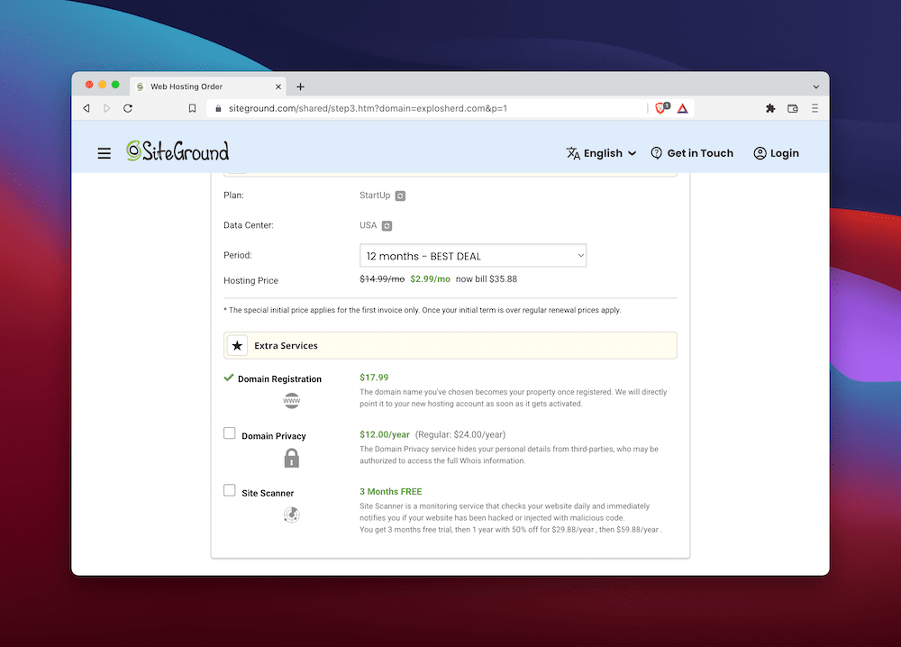วิธีติดตั้ง WordPress บน SiteGround ขั้นตอนสุดท้าย