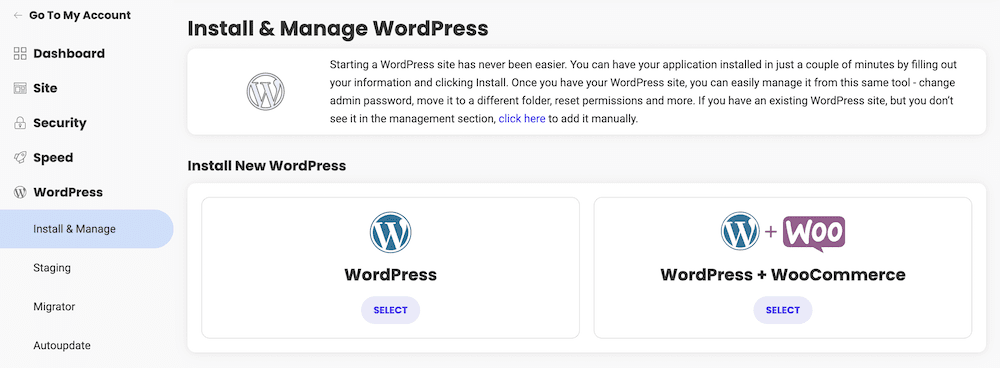 วิธีติดตั้ง WordPress บน SiteGround และสร้างไซต์ใหม่: ขั้นตอนที่สี่