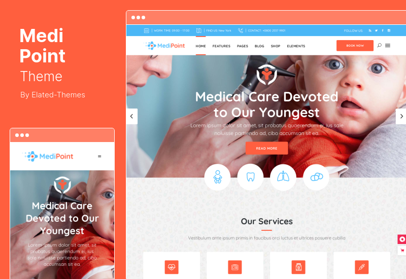 Thème MediPoint - Thème WordPress Docteur